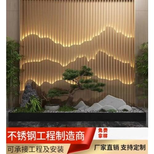 Stainless Steel Screen Partition Home Entrance Door To Block The Living Room Decoration Entrance