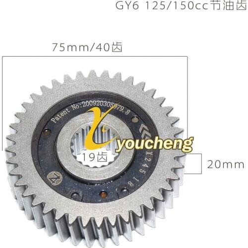 GY6 125cc 150cc Modified Fuel Gear 152QMI 157QMJ Fuel Economy Siding Gear Scooter Moped ATV Go-Kart JYC-GY6125