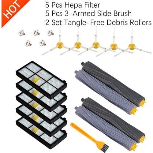 HEPA Filters Replace Brush Kit Parts Accessories For IRobot Roomba 805 860 861 865 866 870 871 880 885 960 966 980 Series