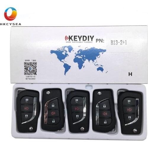 HKCYSEA 5/10/15PCS Universal KEYDIY B Series 2+1 Button Remote Key Control B13-2+1 for KD900 URG200 KD-X2 MINI KD Key Generator