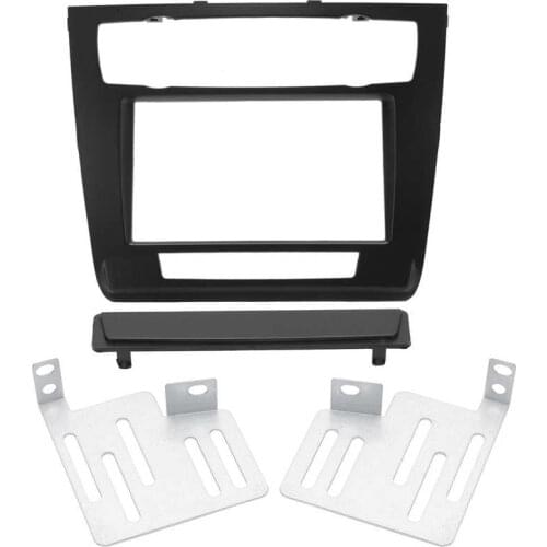 Radio Frame Dash Stereo Bezel 2Din Wear Resistant Replacement for 1 Series E81 E82 E87 E88 2007‑2011 for Car
