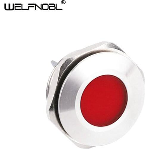 30mm Metal Shell Processing Chip Element In Out ON Off Blue LED Angel Eye Adjustable Metal Indicator