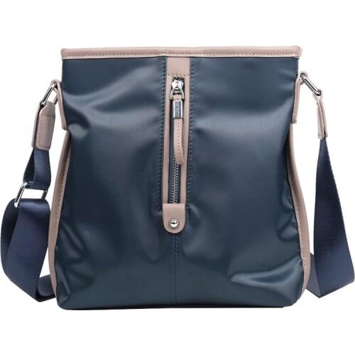 Men Business Messenger Bag For Man Oxford Casual Small Shoulder Bag Male Blue Waterproof Nylon Stripe Crossbody Bag Bolsa Man