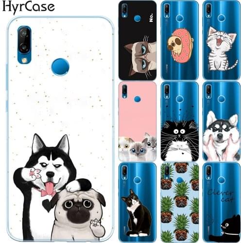 Cartoon Cute Cat Dog Soft Silicone Phone Case Cover For Huawei P10 P20 Lite P30 Lite Pro Mate 20 Mate 30 Lite Pro Silicone Capa