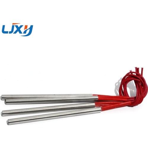 LJXH 2PCS 9mm 180~300mm AC110V/220V/380V Single-End Heating Tube 400/450/490/550/680W Cartridge Heaters SUS Resistance Element