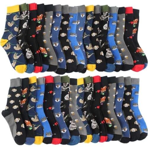 Snack Pattern Harajuku Socks Men Funny Combed Cotton Dress Casual Wedding Socks Fashion Colorful Novelty Skateboard Socks Women