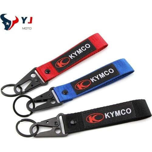 New High Quality Motorcycle Embroidery Key Chain Collection Keyring Gift For KYMCO AK550 CT250 XCITING 250 300 400 500 Downtown