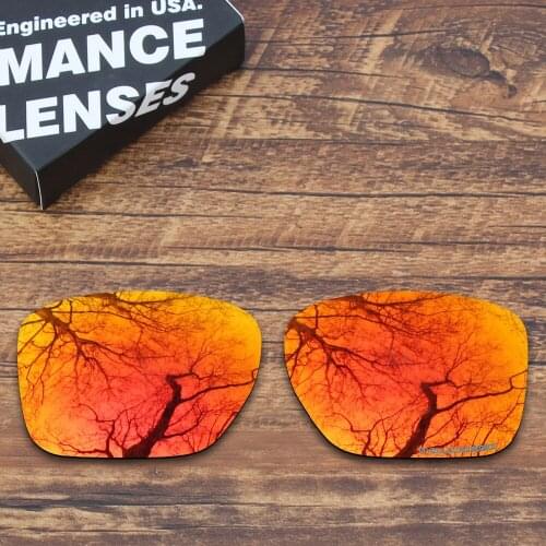 ToughAsNails Resist Seawater Corrosion Polarized Replacement Lenses for Oakley Sliver XL Sunglasses Fire Red Mirrored