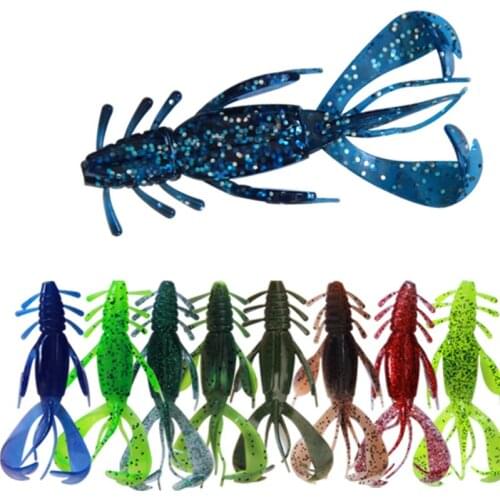 PR-LABS 5pcs/Lot 10.3cm10.4g TPE Shrimp Soft Lure Wobblers Crankbaits for Carp Bass Worm Soft Lures Isca Pesca