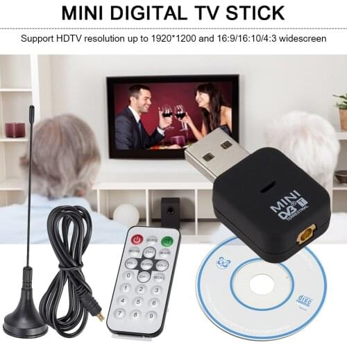 HDTV PC TV Stick Mini USB 2.0 Digital DVB-T Broadcast Antenna Receiver Tuner for Household TV Watching Accessories