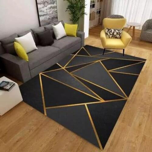 Geometric Pattern Carpet Modern Large Area Rugs for Living Room Washable Bedroom Anti-Slip Parlor Coffee Table Mat Home Decor