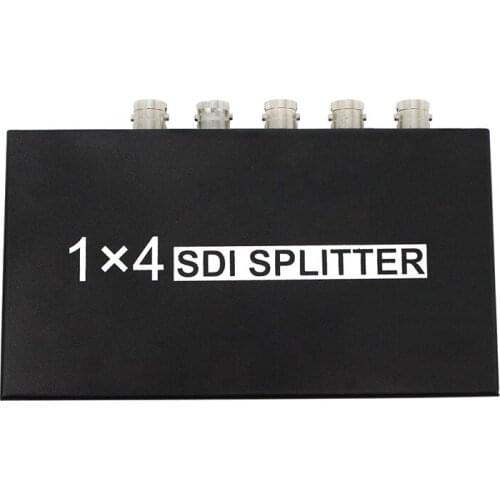 High Quality SDI Splitter 1x4 Multimedia Splitter SDI Extender Adapter Support 1080P TV Video for Projector Monitor DVR