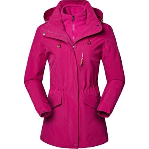 Female Camping Skiing Hunting Clothes Rain Jacket Women Winter Fleece Hiking Jacket Women Waterproof Windbreaker Softshell