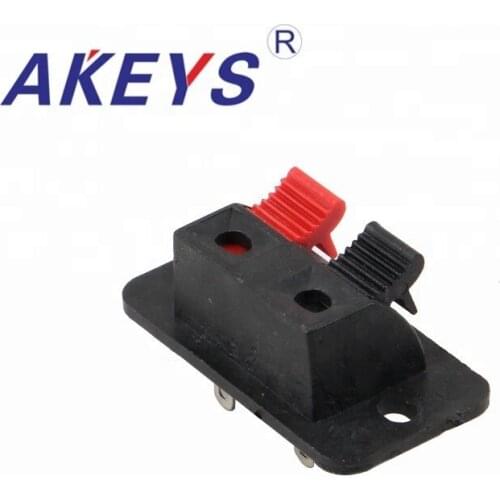 10 PCS WP2-4 2 way WP Series Socket speaker terminals with one red and one black button