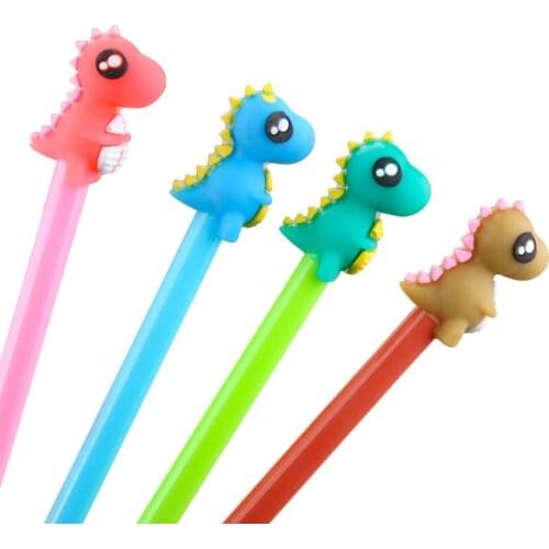 36PCS Creative Animal Dinosaur Gel Pen Black Ball Pen Cartoon Cute Animal Pen Students Gift Pen Wholesale Stationery