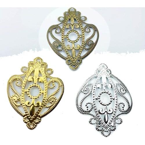 6.5cm 20Pcs Filigree ConnectorsMetal Connector For Jewelry Making DIY Accessories Pendant