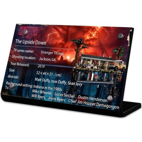 Acrylic display stand brand for 75810 Stranger Things The Upside Down toys building blocks