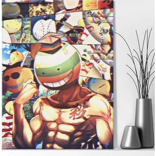 Ansatsu Kyoushitsu KoroSensei Anime Collage Decoration Home Decor Canvas Painting Living Room Wall Art Pictures Posters Prints