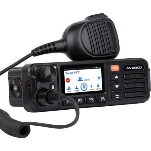 Anysecu 4G Android Mobile RadioLTE BAND Walkie Talkie4G-W7 Plus PTT Network Radio ZELLO REAL PTT