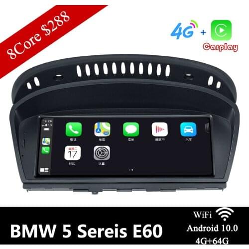 4G LTE Car Multimedia Player Monitor for BMW E60 E61 E63 E64 E90 E91 E92 CCC/CIC System GPS Carplay Mirrorlink Youtube Google