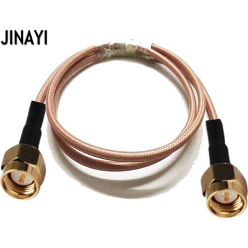 RG142 Low Loss Cable SMA Male to SMA Male RF Crimp Coax Pigtail Connector Cable 10/15/20/30/50CM 1/2/3/5/10M