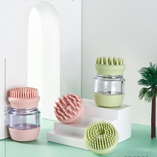 Cat Dog Bath Brush Hair Brush Pet Multifunctional Silicone Massage Brush Soft Cat Bathing Things for Dogs Pet Products