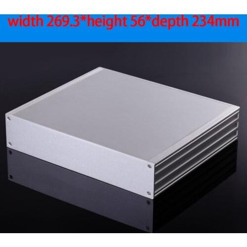 KYYSLB 269.3*56*234mm Car Computer Industrial Control Amplifier Aluminum Chassis Instrumentation Electronic Equipment Case Shell