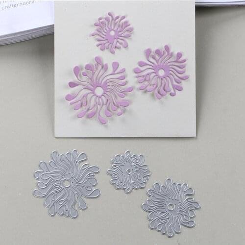 DUOFEN METAL CUTTING DIES funny flower stamens stencil DIY Scrapbook Paper Album 2019 new