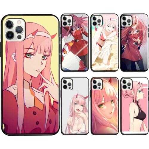 Zero Two Darling in the Franxx Soft Case For iPhone 11 12 Pro Max 12 Mini 6S 7 8 Plus SE 2020 XS Max X XR Phone Coque