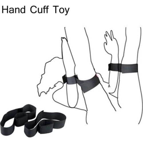 New Womens Erotic Accessories Adult Handcuffs SM Alternative Sex Toys Lovers Backhand Self-Binding Adjustable Nylon Leg Loops