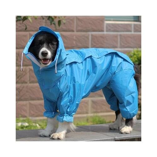 Pet raincoat teddy poodle dog golden burial large dog four feet can Casamoyo super raincoat Big Waterproof Clothes Bulldog