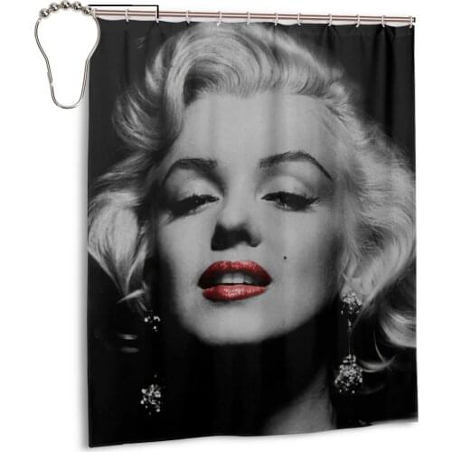 3D Marilyn Monroe posters Shower Curtains Bathroom Curtain Frabic Waterproof Polyester Bath Curtain with Hooks