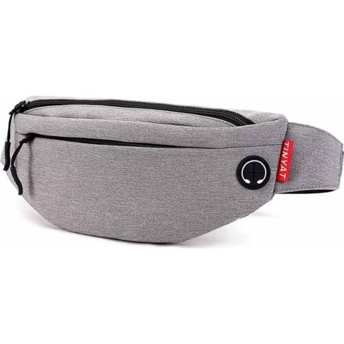 Waist Bag Sports Running Headphone Leisure Large-Capacity Messenger Bag Chest Bag Outdoors Workout Hiking Gifts Men Women