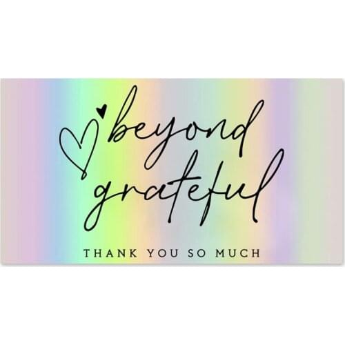 Greeting Thanks Card Small Gift Cards Rainbow Color Paperboards Card Beautiful Business Card Fine Made Card for business 85AC