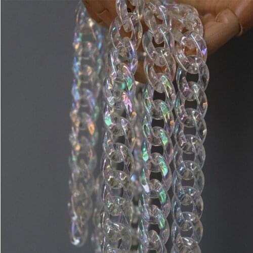 Clear Acrylic Handle Strap Replacement for Handmade Beach Bag Bucket Handbag A69C