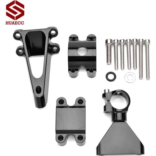 For Honda CBR600 F4i 1999-2004 CNC Adjustable Motorcycle CBR 600 Steering Damper support Bracket Stabilize Mount Kit