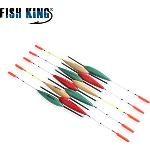 FISH KING Floating 5g Long Tail Vertical Buoy For Carp Fishing tackle 10pcs/lot Fishing Float Bobber Barguzinsky Fir Pesca