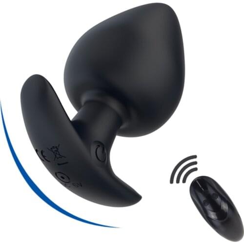 Silicone 10 Speed Anal Plug Vibrator Male Prostate Massager Butt Plug Anus Vibrating Sex Toy for Men G-Spot Stimulate Dildo Plug