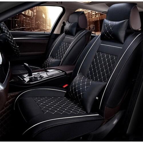 Universal PU Leather car seat cover for Audi A6L R8 Q3 Q5 Q7 S4 RS Quattro A1 A2 A3 A4 A5 A6 A7 A8 auto accessories car stickers
