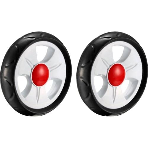 Uxcell Plastic Swivel Pulley Wheel 134mm/5.27inch Dia Single Wheel 6mm Mounting Hole Dia , 2pcs