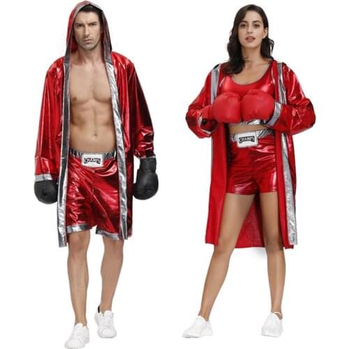Big-Size Adult Boxer Costumes Halloween Nightclub Couples Stage Performance Costumes King Of Boxing