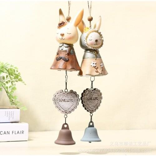Zakka Japanese style manual cartoon Miss Rabbit Wind chimes