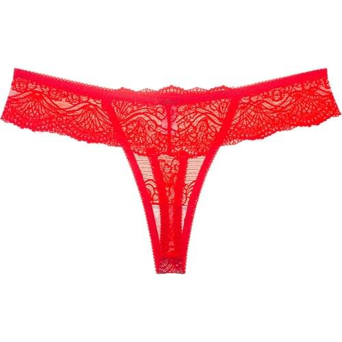 Womens Sexy Lace Transparent Panties Hollow Low-Rise Seamless Briefs M-XL Female Intimate Micro Panties Thong mini tanga string