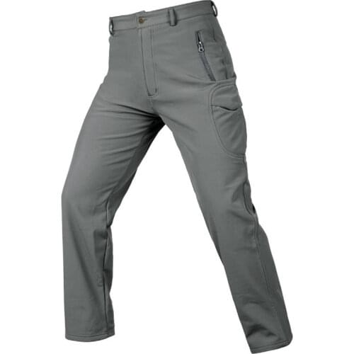 Winter Fleece Warm Pants Men Waterproof Soft shell Trousers Tactical Combat Shark Skin Male Overalls Windproof Camouflage Pants