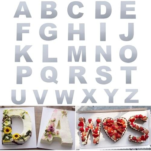 0-8 Number PET Plastic Cake Stencil Alphabet Cake Mold Fondant Mould Cookies Cutter Bakeware Cake Decorating Tools Baking Access