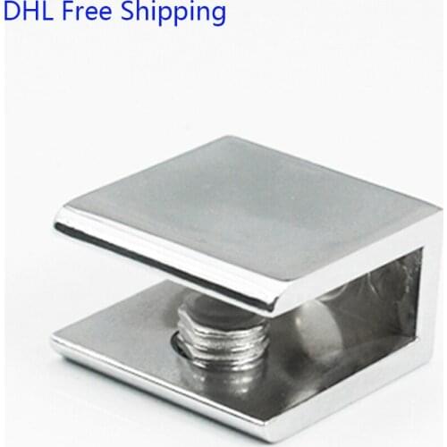 100Pcs/lot DHL Free Shipping Zinc Alloy Handrail Glass Clamp Hinges for Heavy Doors Clamp 7 to 10mm Wholesale Hot Sale