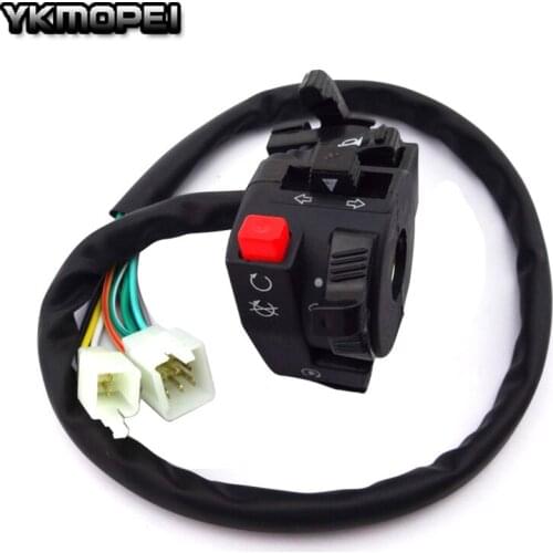 12 Wire 5 Function Handle Control Switch Assembly With Choke Lever For Chinese ATV Quad 110cc 125cc 150cc 200cc 250cc
