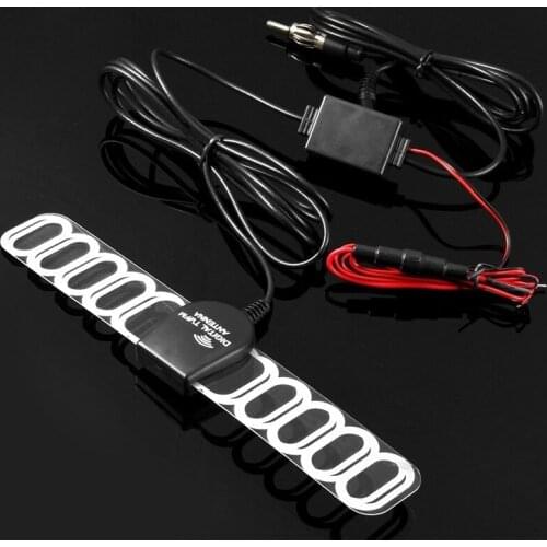 20Pcs/Lot Professional JHIY92 Car TV Digital DVB-T FM Antenna Aerial Amp Amplifier Booster