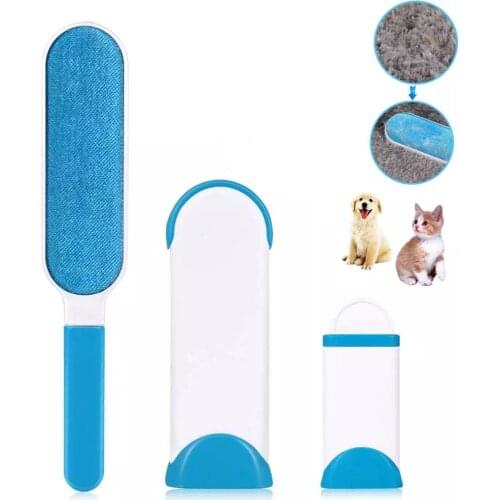 3pcs/set Dog Comb Tool Multi-functional Pet Hair Remover Brush Dog Cat Fur Brush Double-Side Furniture Sofa Cleaning Lint Brush