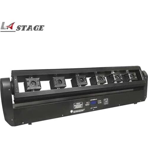 Free Shipping 6 Eyes Moving Head Red Laser Light Show System Stage Disco Party lights DMX DJ equipment